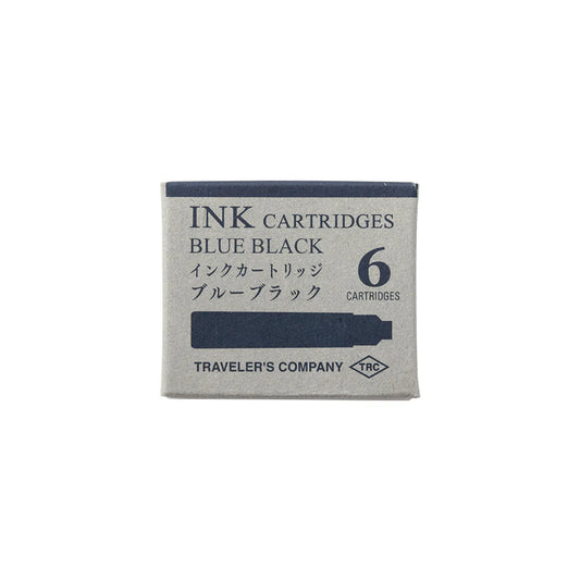 TRAVELER'S Company Fountain Pen Ink Cartridge (6-Pack) - Blue-Black