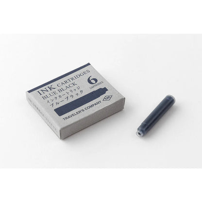 TRAVELER'S Company Fountain Pen Ink Cartridge (6-Pack) - Blue-Black