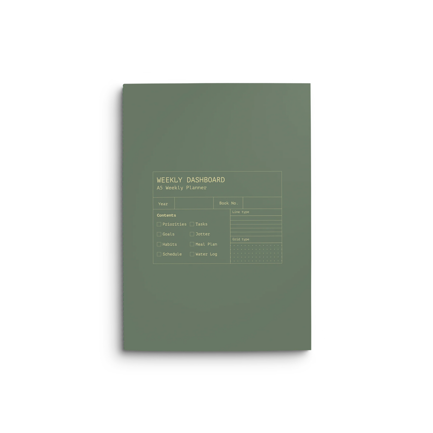 Creator's Friend Weekly Dashboard (26-week) - Flax Green