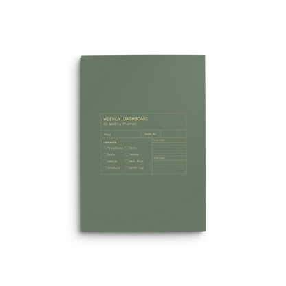 Creator's Friend Weekly Dashboard (26-week) - Flax Green