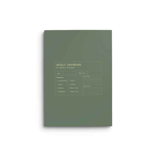 Creator's Friend Weekly Dashboard (26-week) - Flax Green
