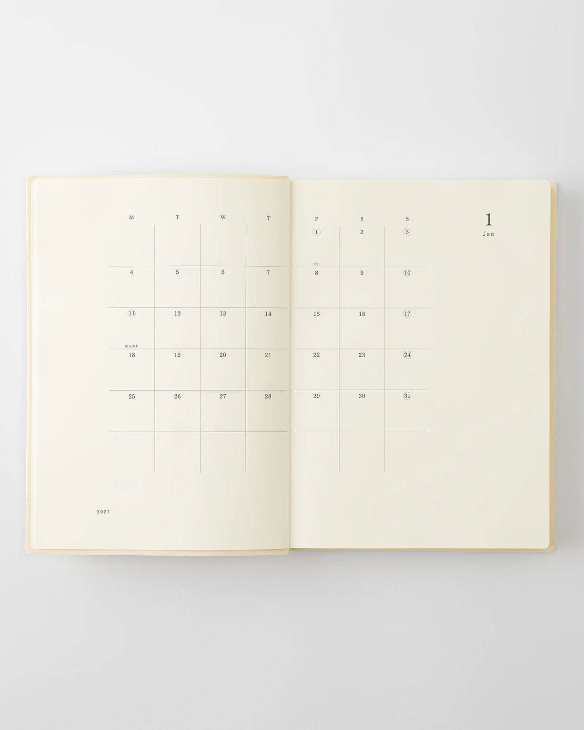 MD Notebook Diary 2027 1 Day 1 Page A5