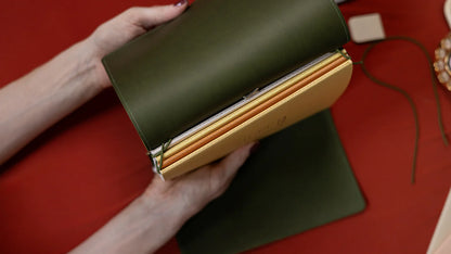 Creator's Friend Refillable Folio Trifold - (Olive Green)